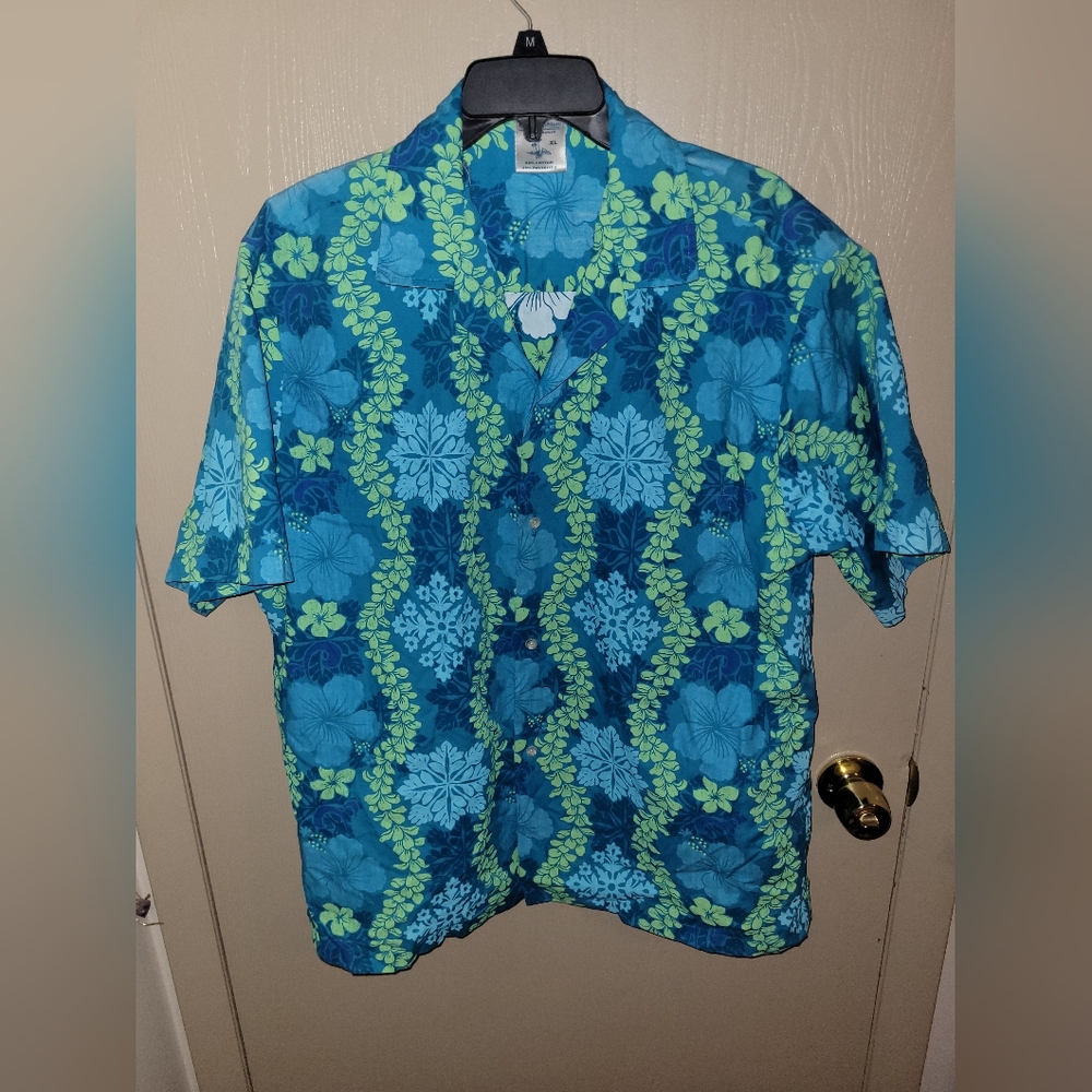 Hana Fashion Single Stitch Vintage 90s Hawaiian Button Down Shirt Size XL